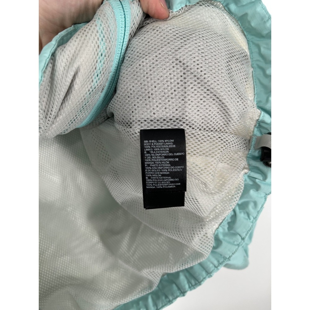 The North Face HyVent Waterproof Rain Jacket Womens XS Teal Hooded Windbreaker - Picture 7 of 8